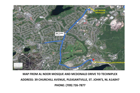 Map to Techniplex 1